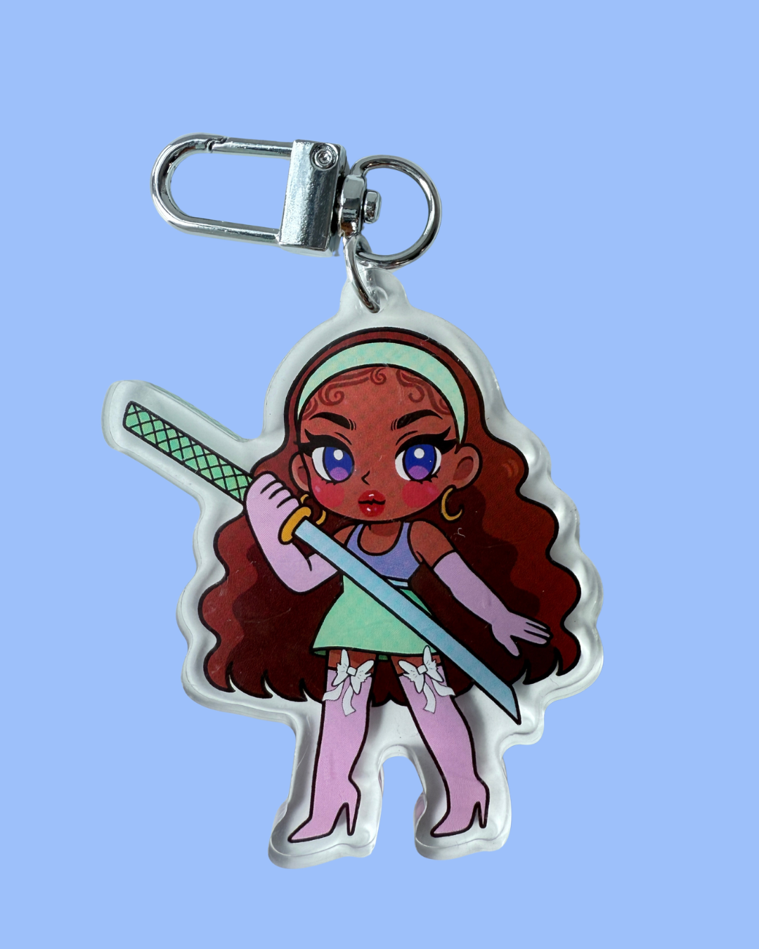 Sword Lady Keychain
