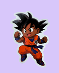 Black Goku Sticker