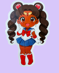 Black Sailor Moon Sticker