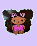 Black Hello Kitty Sticker