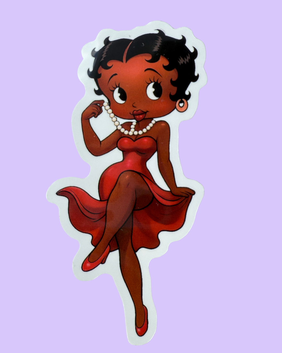Black Betty Boop Sticker